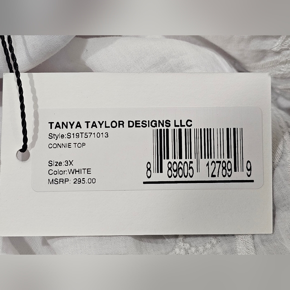 Tanya Taylor Connie Top In White Size 3X NWT MSRP $295 - Picture 8 of 12